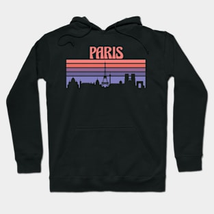 Paris City Skyline Sunset Hoodie